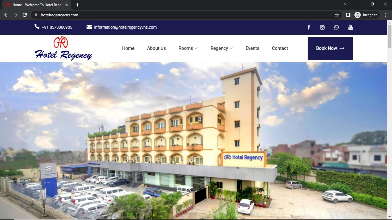 Hotel Regency - Portfolio by Techomind
